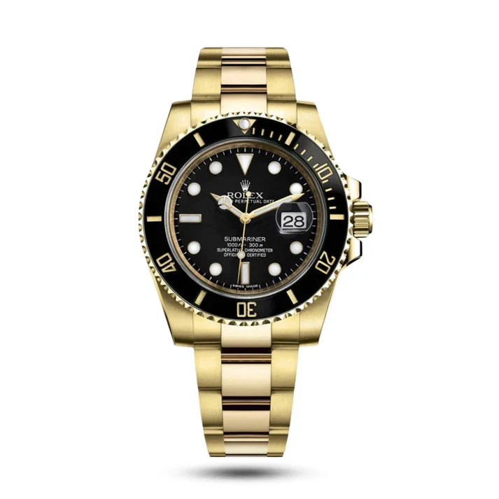 Rolex Submariner Date Gold Dial Black – main view